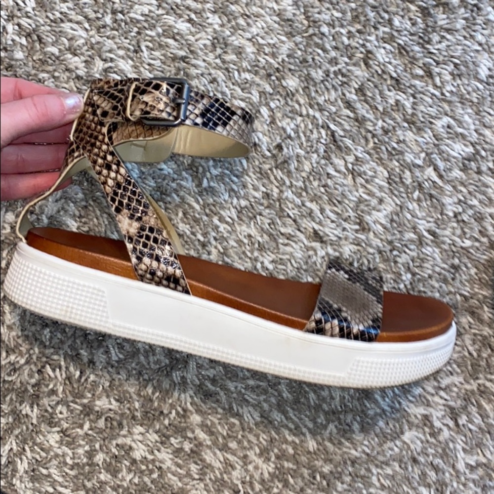 MIA snakeskin platform sandals